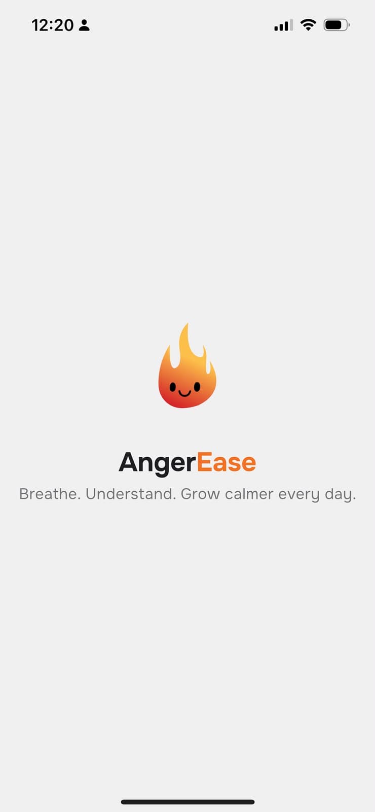 AngerEase guided breathing screen